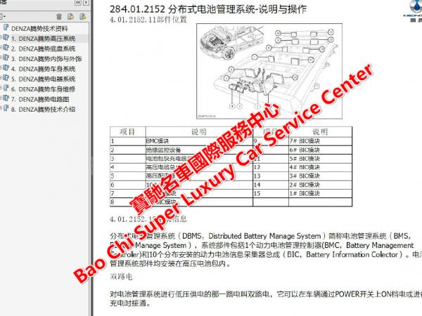 国产车培训北汽车款电路图解析
