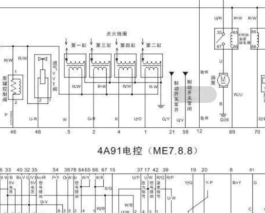 奔驰E180L2015电路图