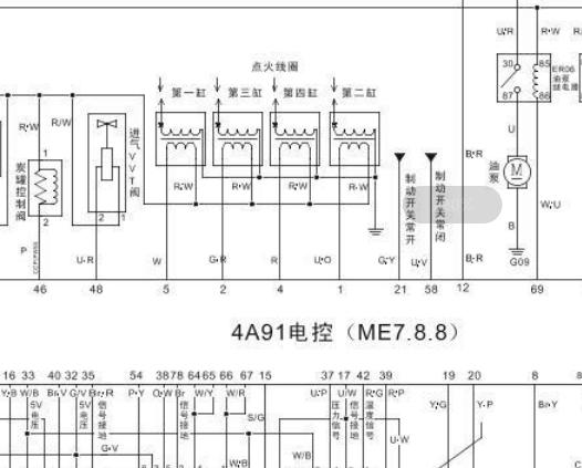 进口奔驰R40014~15电路图