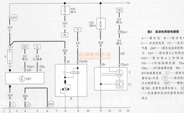 上汽大众途观电路原理